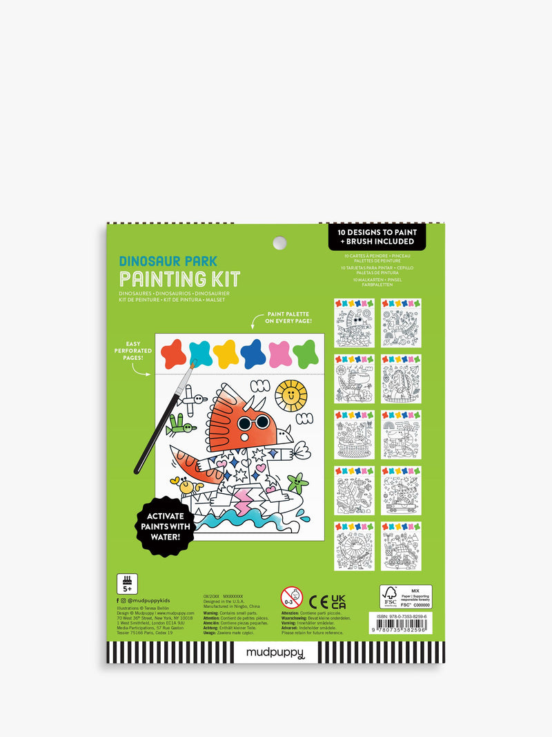 Galison Dinosaur Painting Kit craft set (British brand)