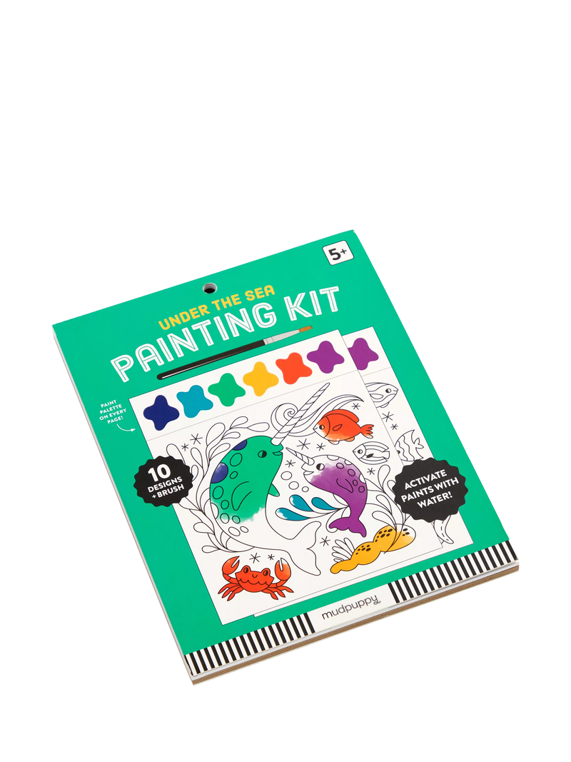 Galison under the sea painting kit with brush - British product