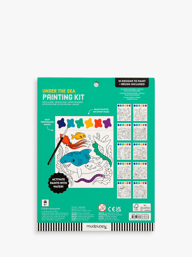 Galison under the sea painting kit with brush - British product