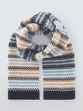 Quinton + Chadwick wool stripe scarf 20x120cm (British brand)