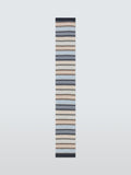 Quinton + Chadwick wool stripe scarf 20x120cm (British brand)
