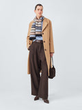 Quinton + Chadwick wool stripe scarf 20x120cm (British brand)