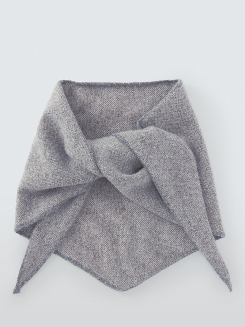 Quinton + Chadwick tweed design wool triangle scarf (British brand)