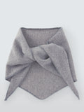 Quinton + Chadwick tweed design wool triangle scarf (British brand)