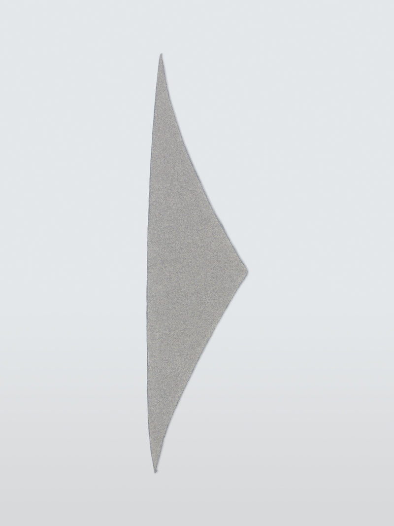 Quinton + Chadwick tweed design wool triangle scarf (British brand)