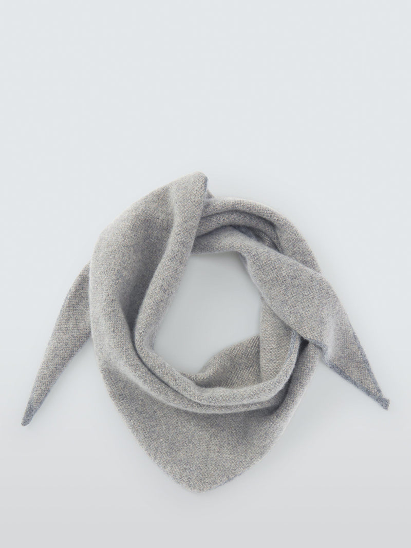 Quinton + Chadwick tweed design wool triangle scarf (British brand)
