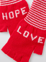 John Lewis Quinton + Chadwick Love & Hope Fingerless Wool Gloves- Buy online at McGrocer