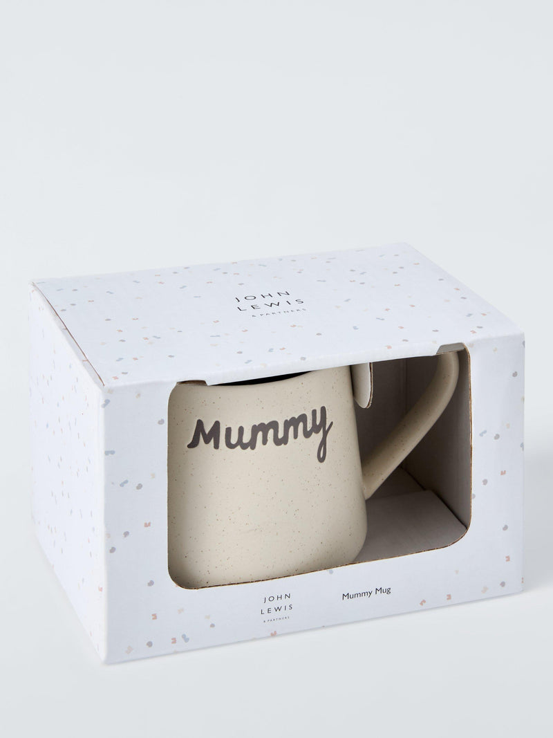 John Lewis mummy mug natural speckled design, imported from the UK