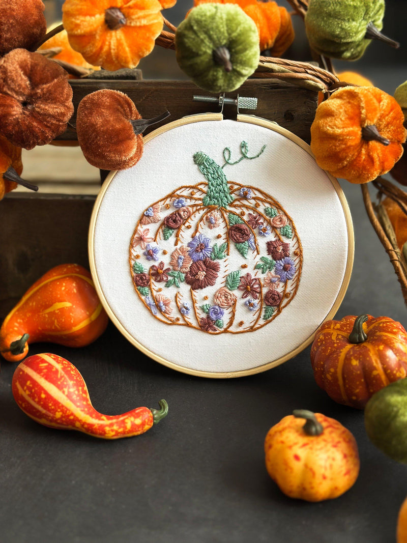 MakeBox & Co Pretty Pumpkin embroidery kit (British brand)