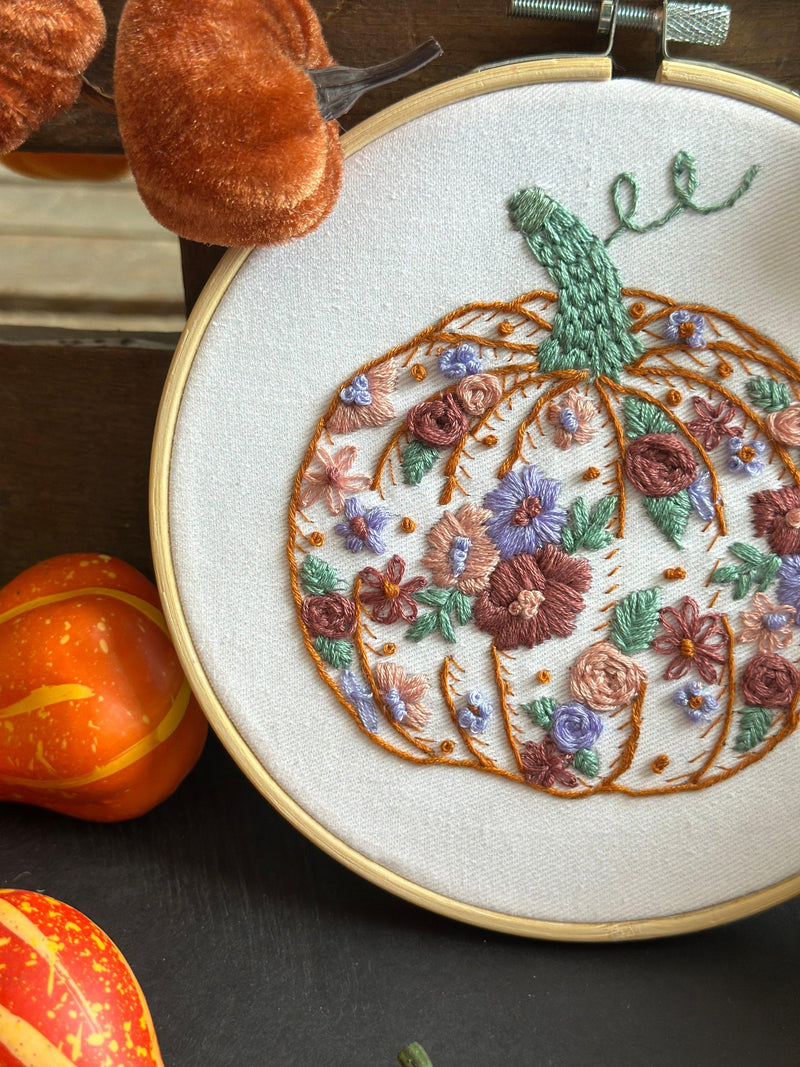 MakeBox & Co Pretty Pumpkin embroidery kit (British brand)