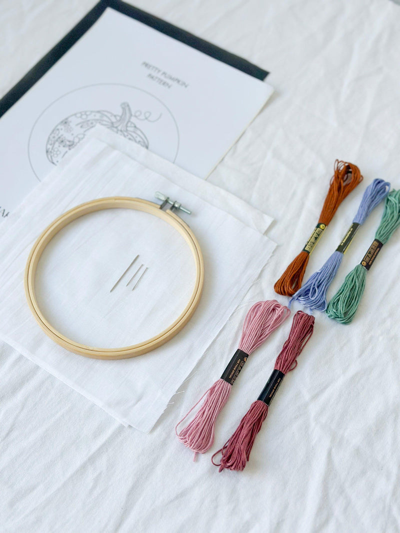MakeBox & Co Pretty Pumpkin embroidery kit (British brand)
