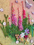 Rowandean Foxgloves Candy Needlecraft Kit, imported from the UK