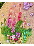 Rowandean Foxgloves Candy Needlecraft Kit, imported from the UK