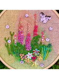 Rowandean Foxgloves Candy Needlecraft Kit, imported from the UK