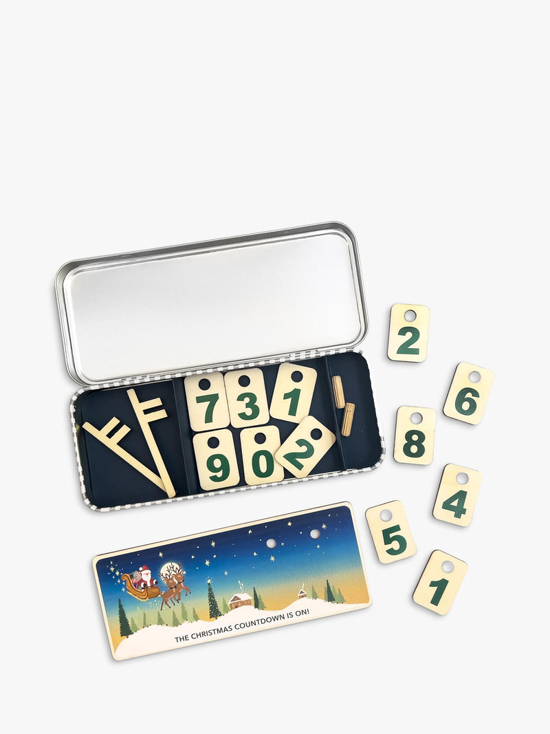 Cotton Twist Christmas countdown chart, UK version