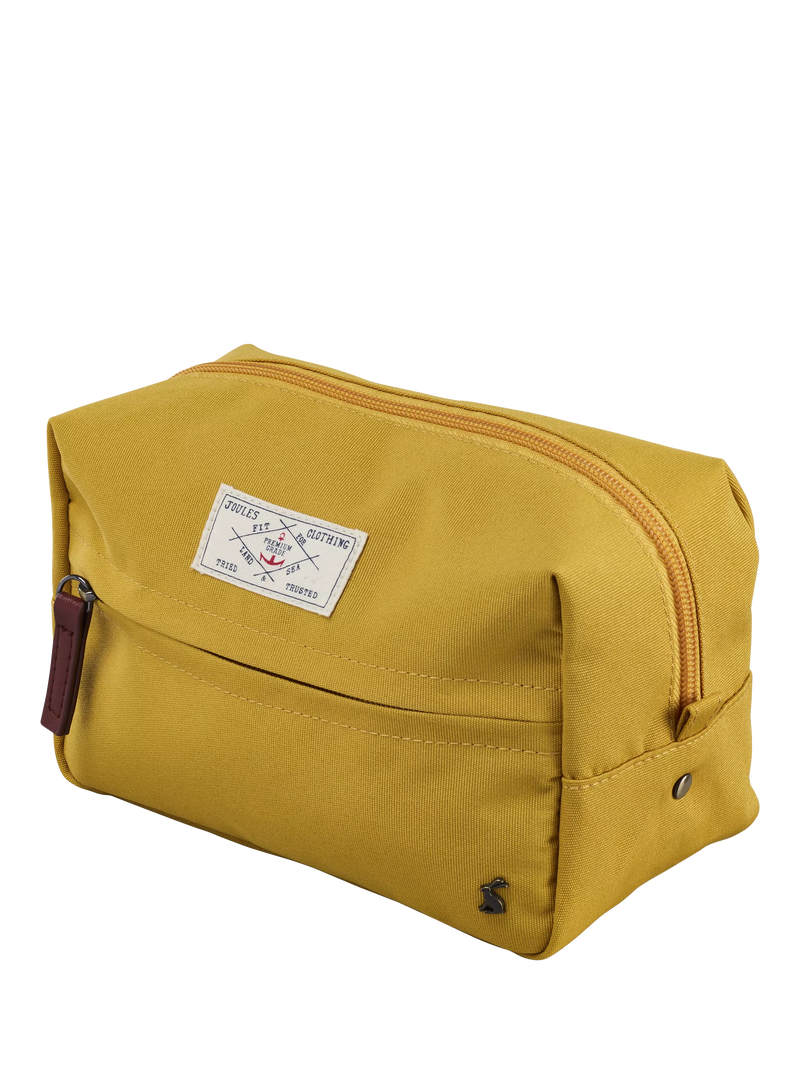 Joules Coast wash bag in antique gold - British product
