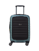 John Lewis DELSEY Shadow 5.0 4-Wheel 55cm Expandable Cabin Case, Green, 41L- Buy online at McGrocer