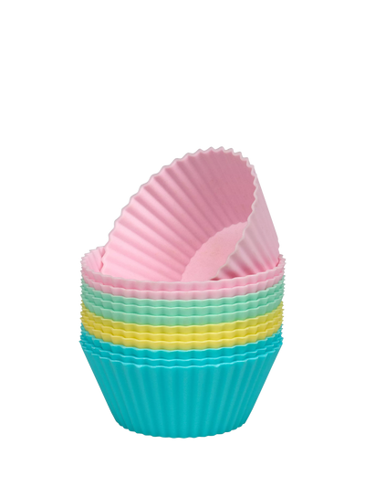 John Lewis Tala Silicone Cupcake Cases Pack of 12 Pastel- Buy online at McGrocer