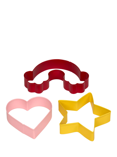 John Lewis Tala Stainless Steel Love Cookie Cutters, Set of 3, Assorted Shapes- Buy online at McGrocer