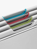 Joseph Joseph Folio chopping board set with stainless steel case, light stone (British brand)