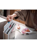 Joseph Joseph Folio chopping board set with stainless steel case, light stone (British brand)