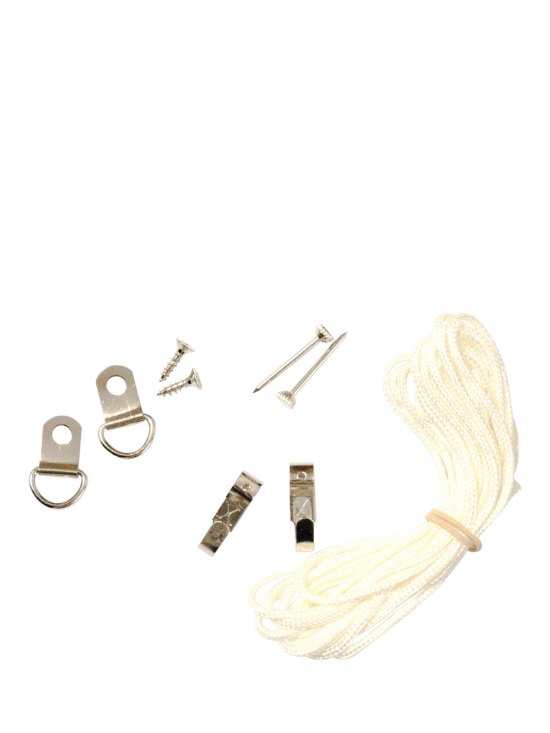 Frank Shaw Picture Hanging Kit Nickel (British brand)