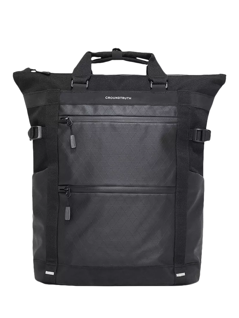 GROUNDTRUTH RIKR Technical Laptop Tote Backpack Eco-x Black 17L (British brand)