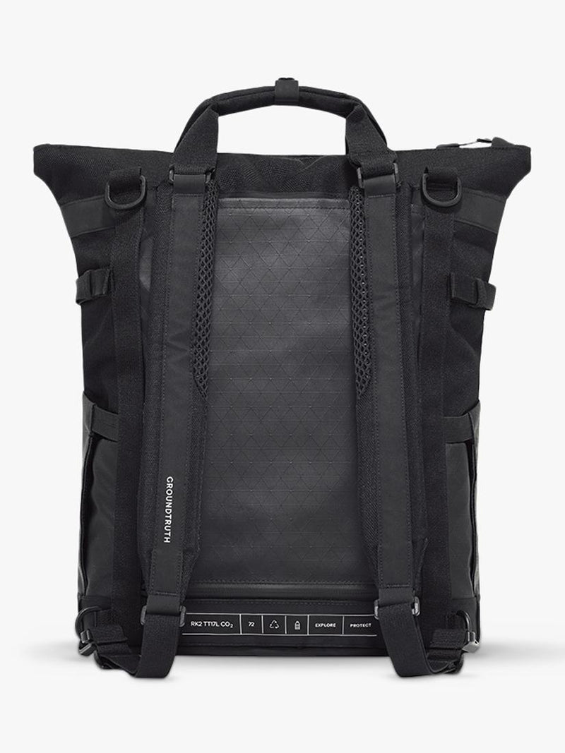 GROUNDTRUTH RIKR Technical Laptop Tote Backpack Eco-x Black 17L (British brand)
