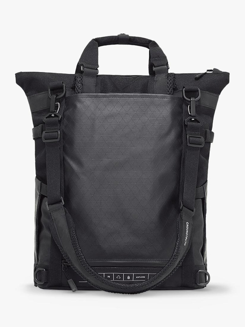 GROUNDTRUTH RIKR Technical Laptop Tote Backpack Eco-x Black 17L (British brand)