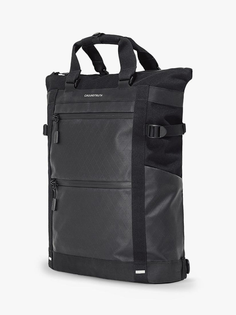 GROUNDTRUTH RIKR Technical Laptop Tote Backpack Eco-x Black 17L (British brand)
