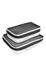 John Lewis GROUNDTRUTH Compact Packing Cube Set of 2 White Travel Packing Cubes- Buy online at McGrocer