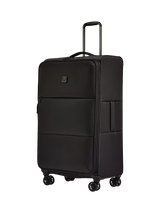 John Lewis Antler Soft Stripe 2.0 4 Wheel 81cm Large Expandable Suitcase, Black- Buy online at McGrocer