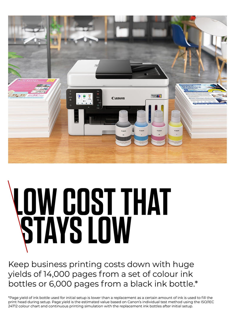 Canon MAXIFY GX6150 all-in-one printer white, imported from the UK