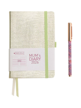 John Lewis MUM's Office Week on Two Pages 2026 Diary, Champagne Medium- Buy online at McGrocer