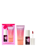 Benefit Dew The Benetint makeup gift set with rose stain and highlighter (British brand)
