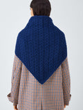 John Lewis cable knit wool blend bandana scarf - British product