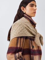 John Lewis John Lewis Cable Knit Wool Blend Bandana Scarf- Buy online at McGrocer