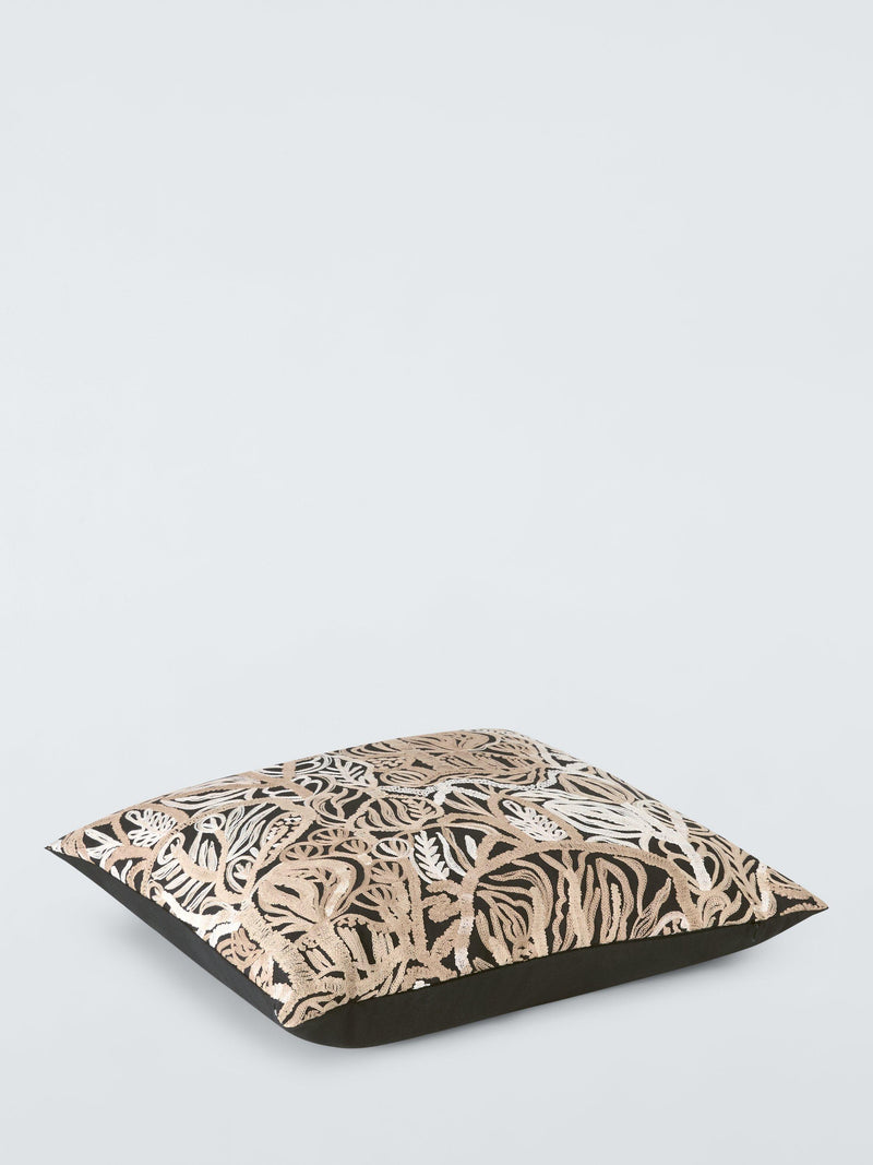John Lewis Canna Embroidered Cushion 50x50cm (British brand)
