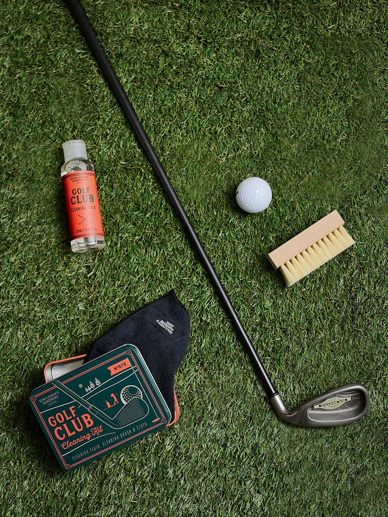 Gentlemen's Hardware golf cleaning kit with brush and cloth - British product