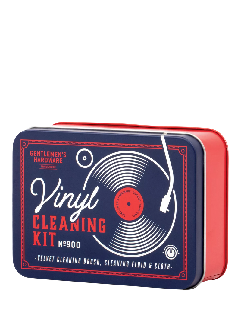 Gentlemen's Hardware vinyl cleaning kit with brush fluid and cloth, imported from the UK