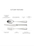Robert Welch Fairford Bright stainless steel cutlery set 24 piece - British product