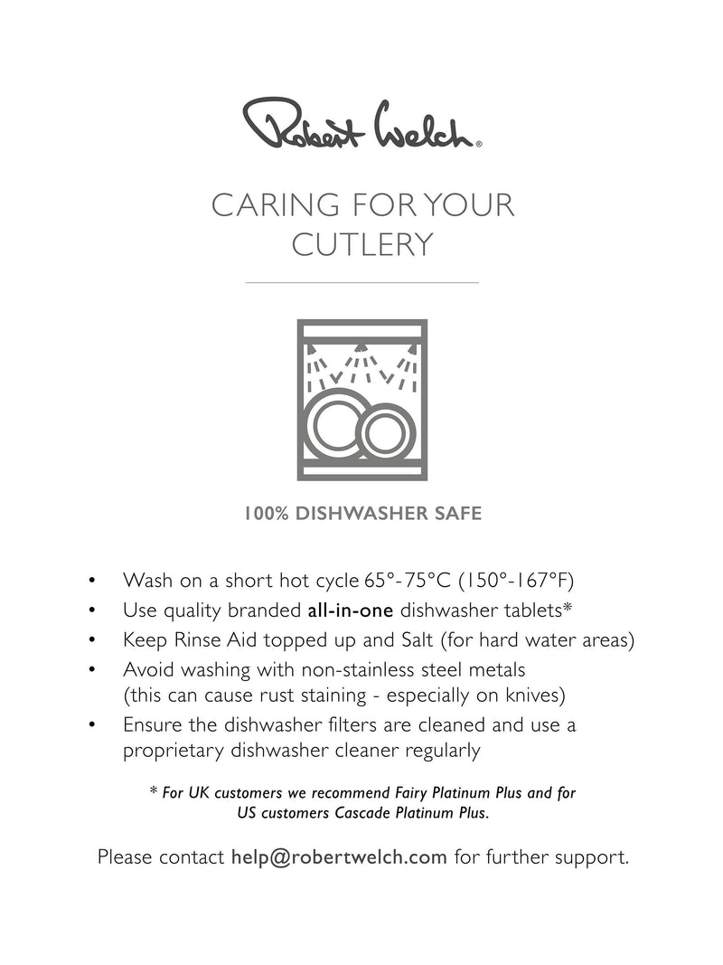 Robert Welch Fairford Bright cutlery set 42 piece (British brand)