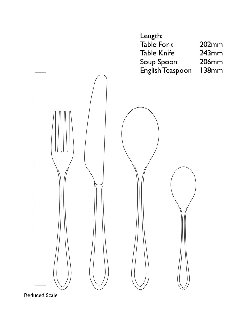 Robert Welch Kemble Bright cutlery set 42 piece - British product