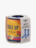 Gentlemen's Hardware blue bike socks in a can, imported from the UK