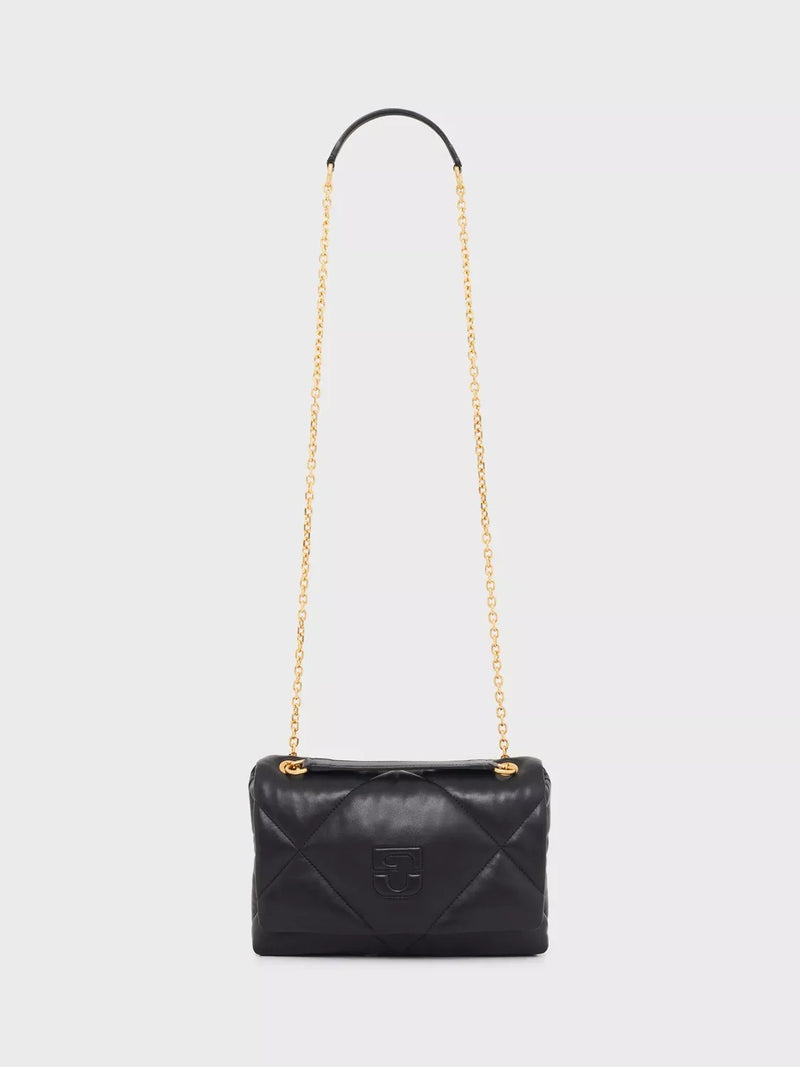 Gerard Darel Le Fanny quilted pure leather bag black, imported from the UK