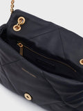 Gerard Darel Le Fanny quilted pure leather bag black, imported from the UK