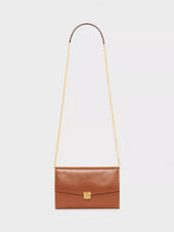 John Lewis Gerard Darel Enveloppe Pure Leather Crossbody Bag Cognac- Buy online at McGrocer