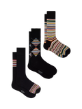 Paul Smith patterned cotton blend socks pack of 3 (British brand)