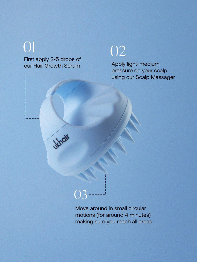 UKLASH UKHAIR Scalp Massager with silicone tips, UK version