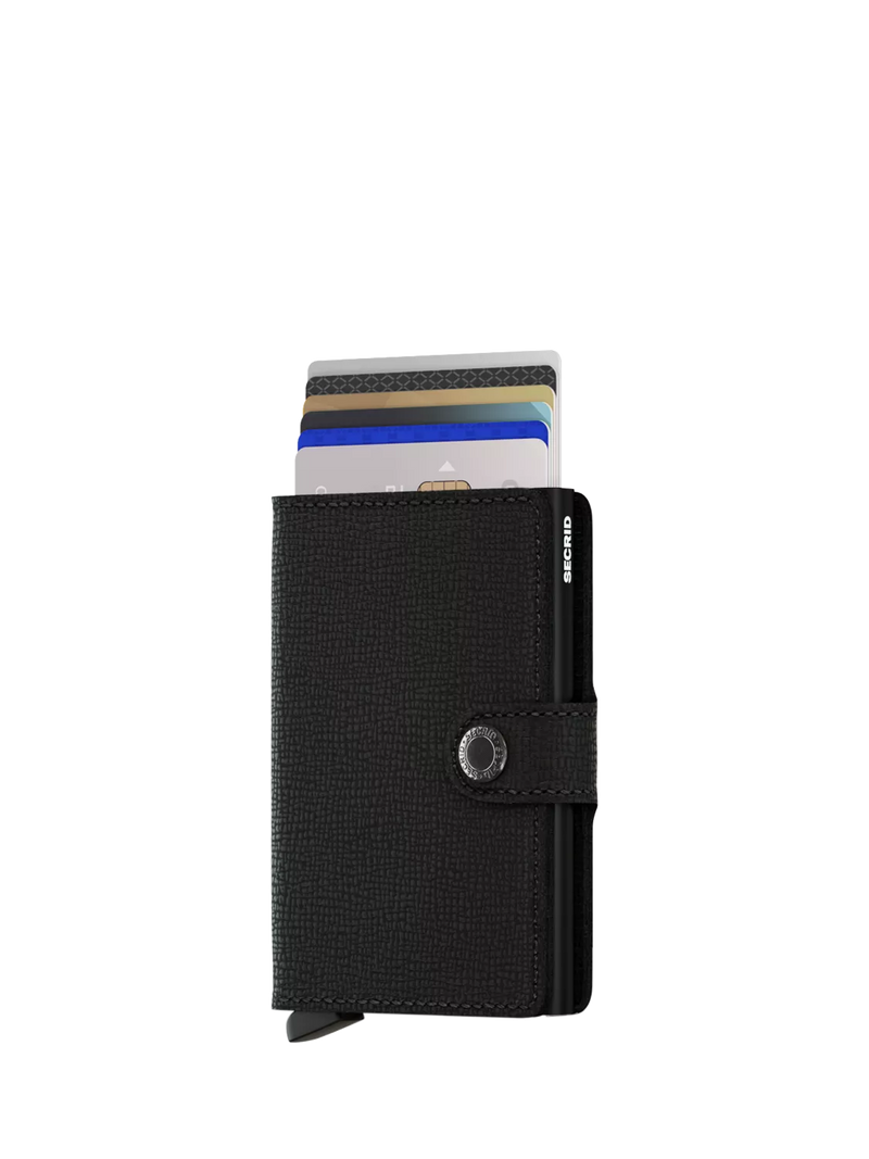 Secrid Cardprotector Leather Miniwallet in crinkle leather (British brand)